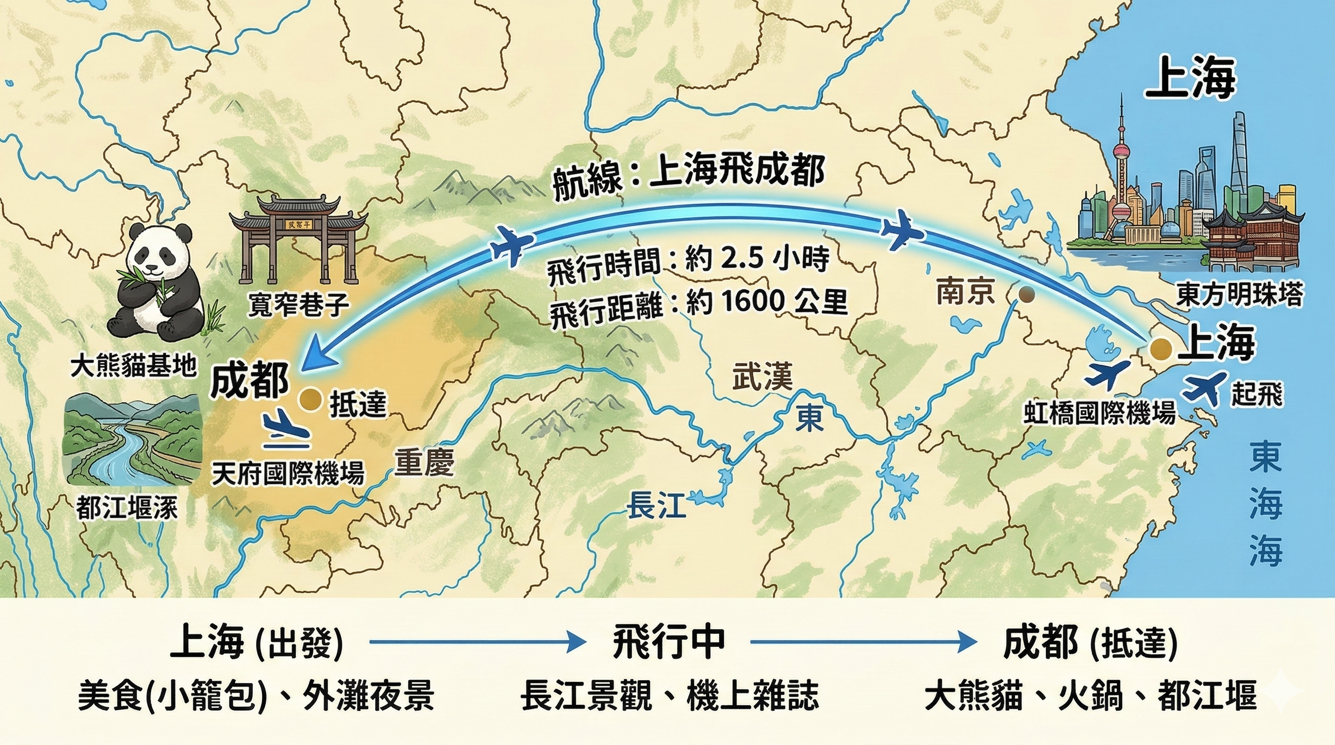 3月29日 上海飛成都