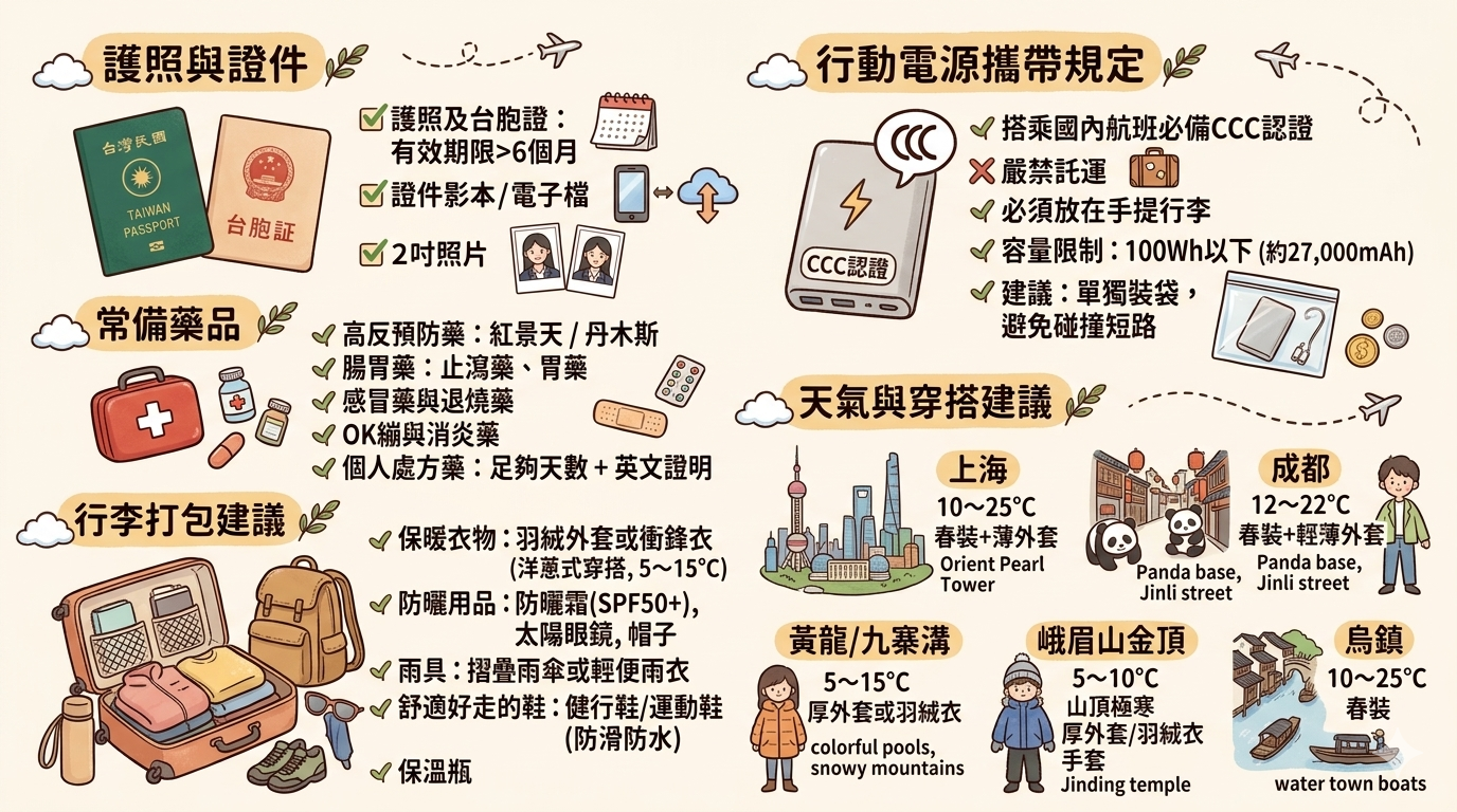 出發前注意事項圖